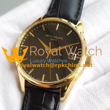 Replica Patek Philippe Calatrava 5227 Yellow Gold Black Dial Swiss 324SC
