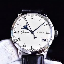 Senator Panorama Date Moon Phase 100-04-32-12-04 GF SS White Dial Swiss 100-04
