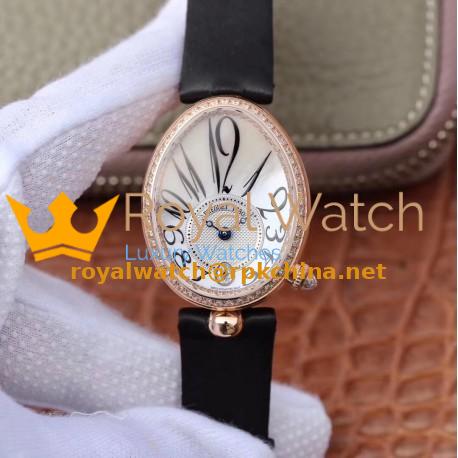 Replica Breguet Reine de Naples 8918BR/58/964/D00D ZF Rose Gold & Diamonds Mother Of Pearl Dial Swiss Caliber 537/3