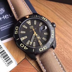 Aquaracer Calibre 5 WAY208C.FC6383 V6F PVD Black Dial Swiss 2824