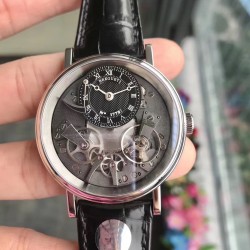 Tradition 7057BB/G9/9W6 SF V2 SS Black & Grey Skeleton Dial Swiss 507DR1