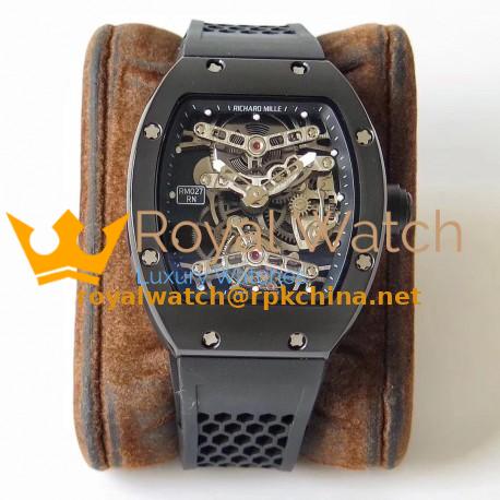 Replica Richard Mille RM27 Tourbillon Rafael Nadal Limited Edition EUR Ceramic Skeleton Dial Swiss Tourbillon