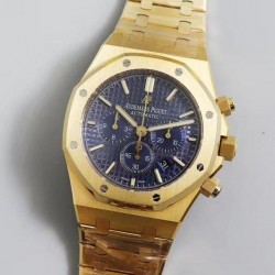 Royal Oak Chrono 26331 OMF YG Blue Dial Swiss 7750