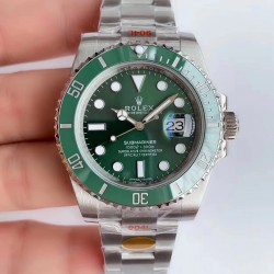Submariner Date 116610 LV 2019 Noob Factory V10 SS 904L Green Dial Swiss 3135