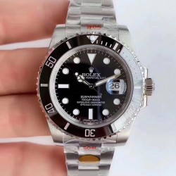Submariner Date 116610 LN 2019 Noob Factory V10 SS 904L Black Dial Swiss 3135