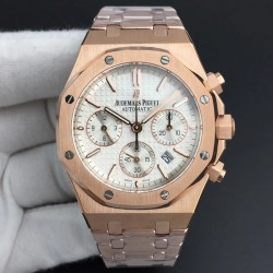 Royal Oak Chrono 26331 BF RG White Dial Swiss 7750
