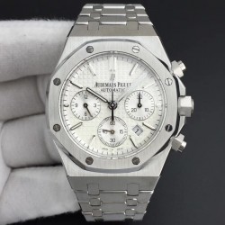Royal Oak Chrono 26331 BF SS White Dial Swiss 7750