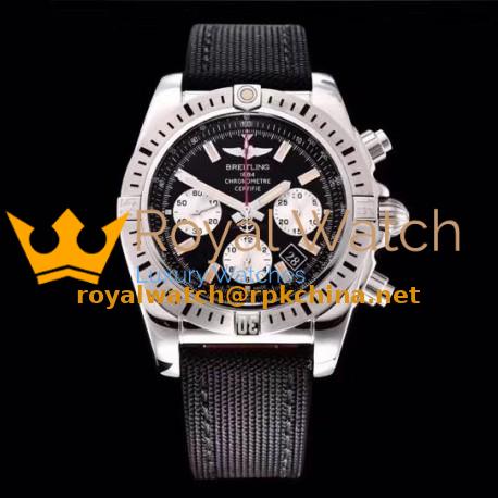 Replica Breitling Chronomat 44 airbone 30th Anniversary AB01154G/BD13 GF Stainless Steel Black Dial Swiss 7750