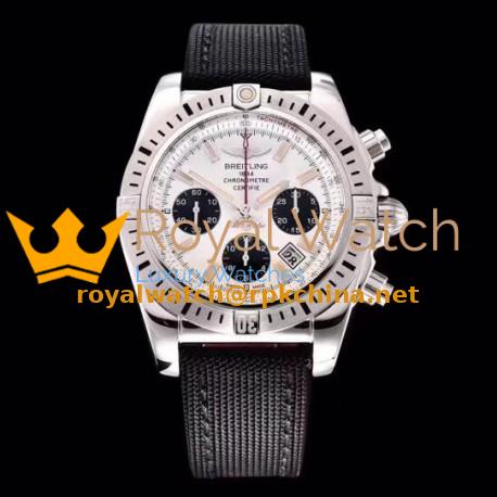 Replica Breitling Chronomat 44 airbone 30th Anniversary AB0115 GF Stainless Steel White Dial Swiss 7750