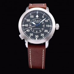 Original Senator Navigator 100-09-07-04-04 GF SS Black Dial Swiss Caliber 100-09