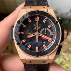 Big Bang King Power F1 703.OM.1138.NR.FMO10 V6F RG Black Dial Swiss HUB4100