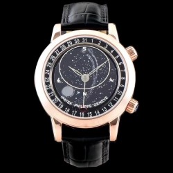 Grand Complications Sky Moon Celestial 6102R Noob Factory V2 RG Black Dial Swiss 240 LU CL C