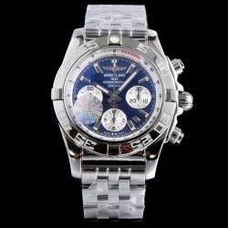Chronomat 44 AB011011 JF SS Blue Dial Swiss 7750