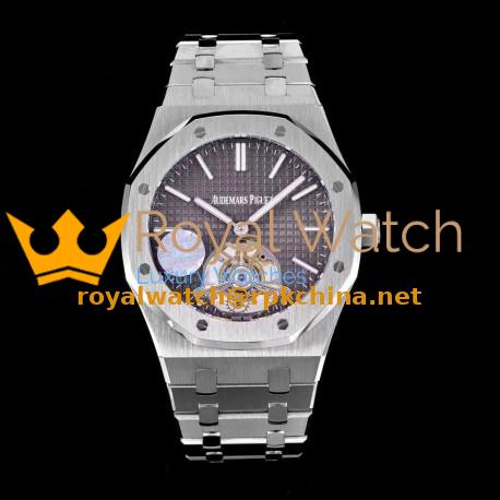 Replica Audemars Piguet Royal Oak Tourbillon Extra Thin 26510 JF Stainless Steel Anthracite Dial Swiss Tourbillon