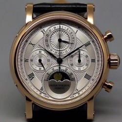 Moonphase Chrono RG White Dial Lemania