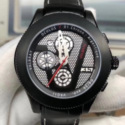 Oculus V01 TNKF PVD Black Dial Swiss 7750