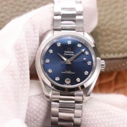 Seamaster Aqua Terra 150M Ladies 34mm VSF SS Blue Dial Swiss 8800
