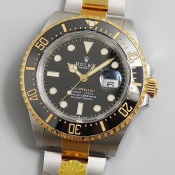 Sea-Dweller 126603 D1F YG & SS 904L Black Dial Swiss 2836