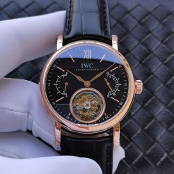 Portugieser Tourbillon Power Reserve Noob Factory RG Black Dial Swiss Tourbillon