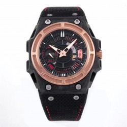 Spidolite II Tech Gold XF Forged Carbon Black Dial A23J