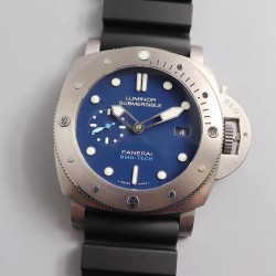 Luminor Submersible 1950 BMG-TECH 3 Days Automatic PAM692 VSF Titanium Blue Dial Swiss P9010 (Free Strap)