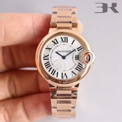 Ballon Bleu 28mm / 33mm / 36mm 3KF RG Silver Dial Swiss Quartz / NH05A