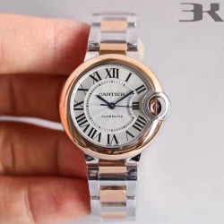 Ballon Bleu 28mm / 33mm / 36mm 3KF SS & RG Silver Dial Swiss Quartz / NH05A