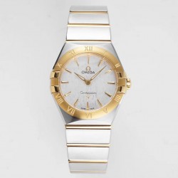 Constellation Ladies 28mm AF SS & YG Mother Of Pearl Dial Swiss Quartz