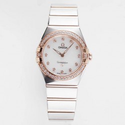 Constellation Ladies 28mm AF SS & RG MOP Dial Swiss Quartz