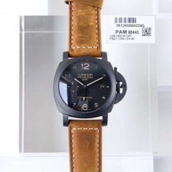 Luminor GMT 1950 3 Days PAM441 VSF Ceramic Black Dial Swiss P9001 V2 (Free Strap)