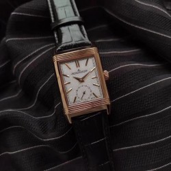 Reverso Tribute Duoface 398258J MGF RG Silver/Green Dial Swiss 854A/2