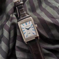 Reverso Tribute Duoface 3988482 MGF SS Silver/Blue Dial Swiss 854A/2