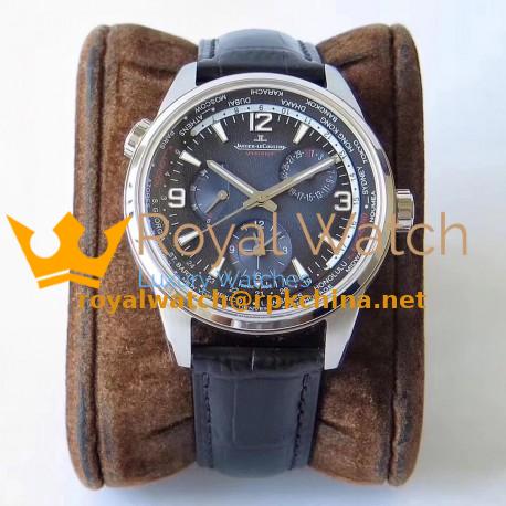 Replica Jaeger-LeCoultre Polaris Geographic WT 904847J N Stainless Steel Blue Dial Swiss Caliber 936A/1