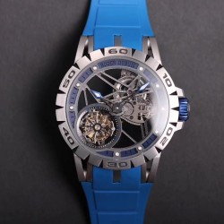 Excalibur Spyder Skeleton Flying Tourbillon RDDBEX0479 SIHH2015 JBF SS Blue Dial Swiss RD505