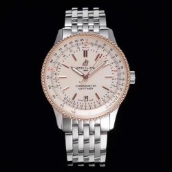 Navitimer Automatic 41mm TF SS & RG White Dial Swiss 2824
