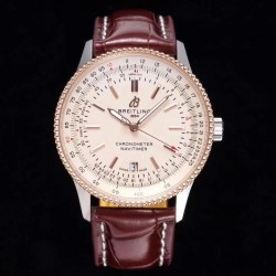 Navitimer Automatic 41mm TF SS & RG White Dial Swiss 2824