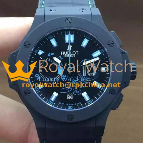 Replica Hublot Big Bang Maradona Black Ceramic Black Dial Swiss HUB4100