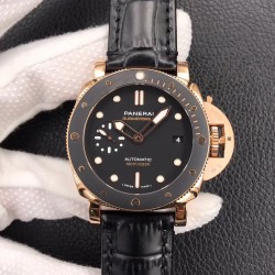 Luminor Submersible 42mm PAM974 VSF RG Black Dial Swiss OP XXXIV (Free Strap)