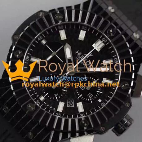 Replica Hublot Big Bang Caviar Black Ceramic Black Dial Swiss HUB4100