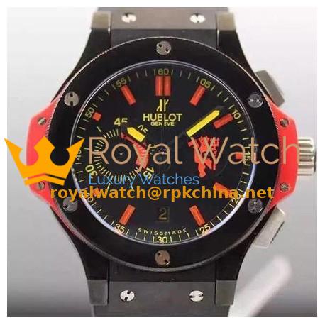 Replica Hublot Big Bang Red Devil Manchester PVD Black Dial Swiss HUB4100