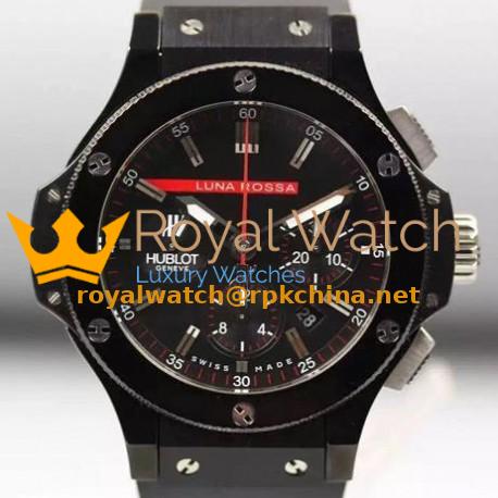 Replica Hublot Big Bang Luna Rossa PVD Carbon Fiber Dial Swiss 7750