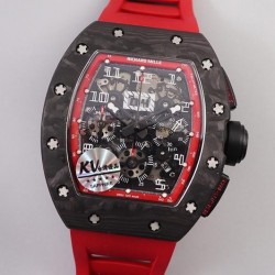 RM011 NTPT Chrono KVF Forged Carbon Red Dial Swiss 7750 V2