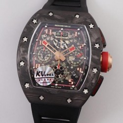 RM011 NTPT Chrono Lotus F1 Team Romain Grosjean KVF Forged Carbon Black Dial Swiss 7750 V2