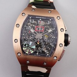 RM011 Chrono KVF RG Black Dial Swiss 7750 V3