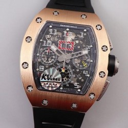 RM011 Chrono KVF RG Black Dial Swiss 7750 V3