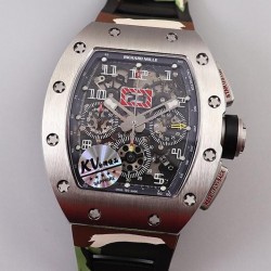 RM011 Chrono KVF SS Black Dial Swiss 7750 V3