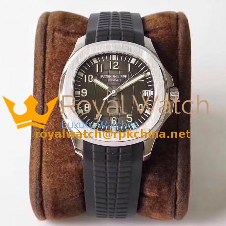 Replica Patek Philippe Aquanaut Jumbo 5167A-001 ZF Stainless Steel Brown Dial Swiss 324SC