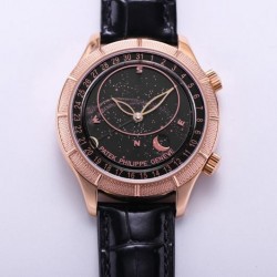 Grand Complications Sky Moon Celestial 6102P Noob Factory RG Black Dial Swiss 240 LU CL C