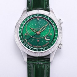 Grand Complications Sky Moon Celestial 6102P Noob Factory SS Green Dial Swiss 240 LU CL C