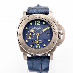 Luminor Submersible GMT Special Edition Pole2Pole PAM719 VSF Titanium Blue Dial Swiss P9001 V2